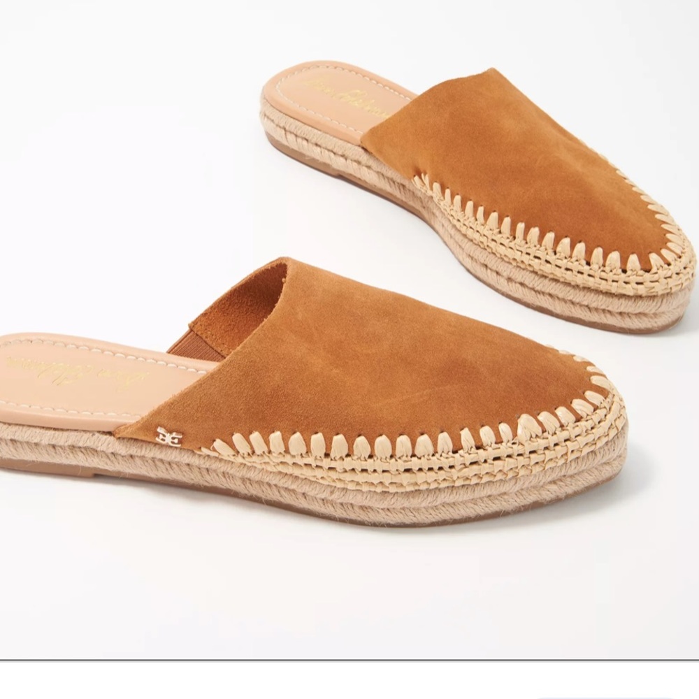 Sam Edelman Suede Austin Espadrille Mules Size 10